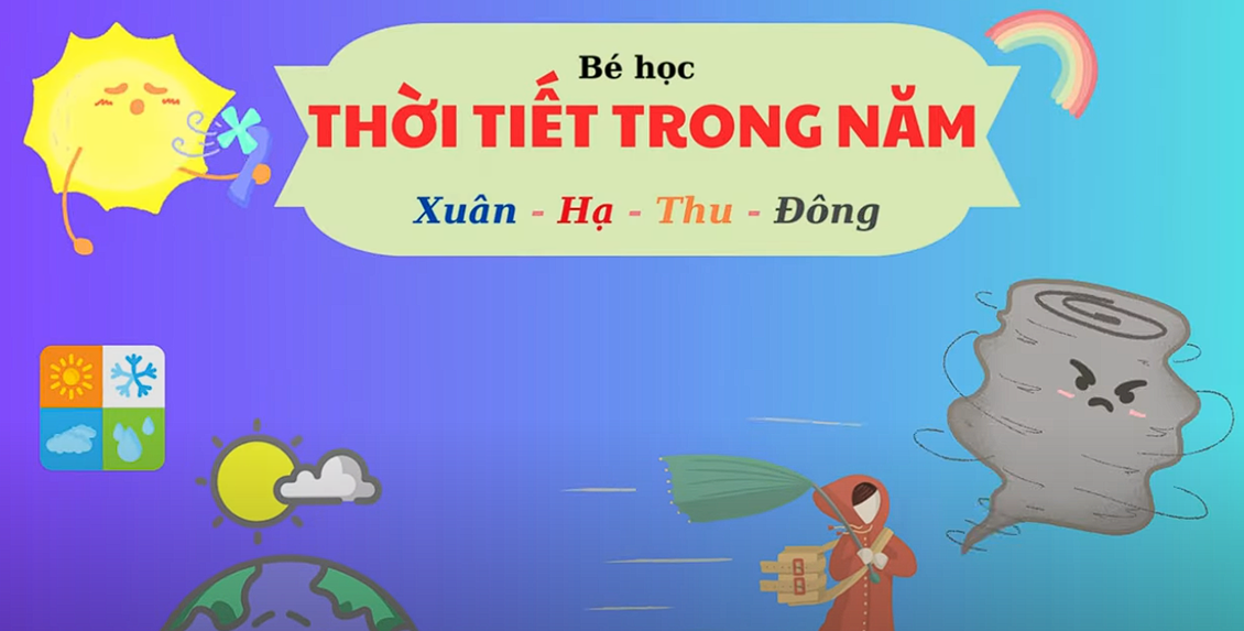Dạy Bé Học Thời Tiết Trong Năm