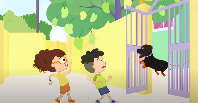 Dạy con cách xử trí khi gặp chó dữ