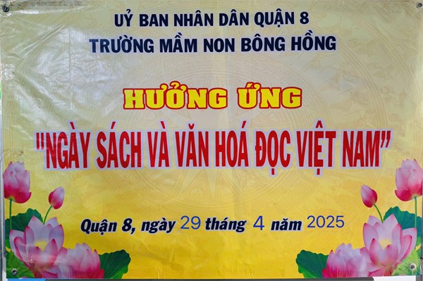 Trường mầm non bông hồng
hưởng ứng ngày sách và văn hóa đọc việt nam năm 2025