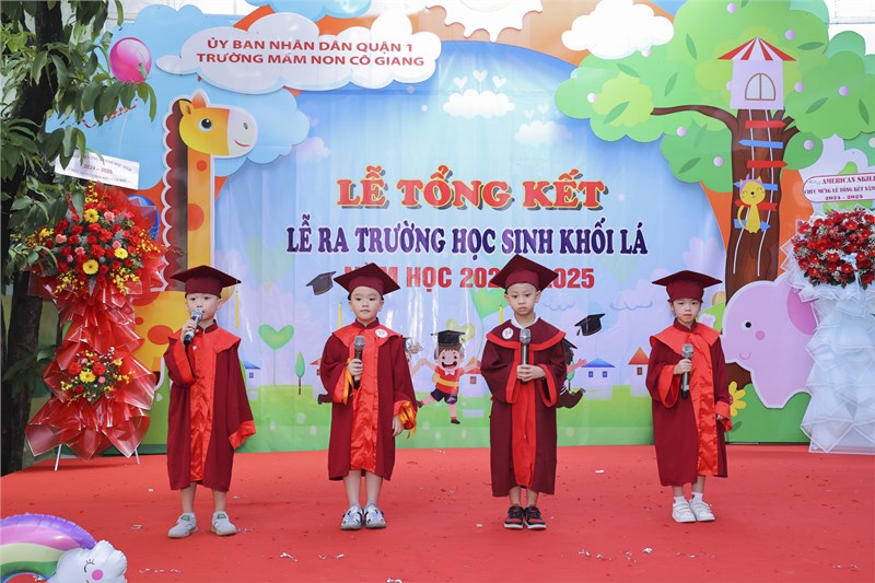 Trường mầm non Cô Giang tổ chức Lễ ra trường học sinh khối Lá năm học 2024-2025