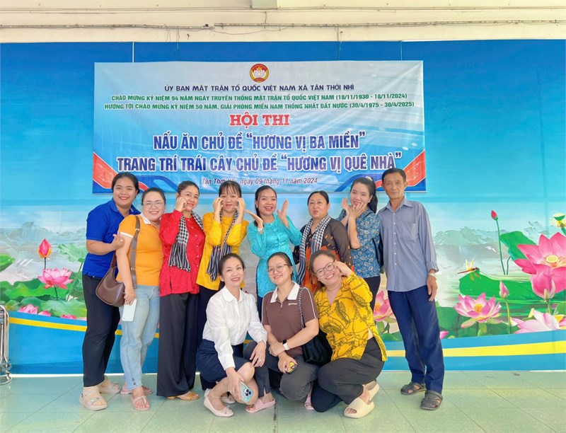 Sân chơi ý nghĩa do Mặt trận Tổ quốc Việt Nam xã Tân Thới Nhì mang đến nhân kỷ niệm 94 năm Ngày Truyền thống Mặt trận Tổ quốc Việt Nam