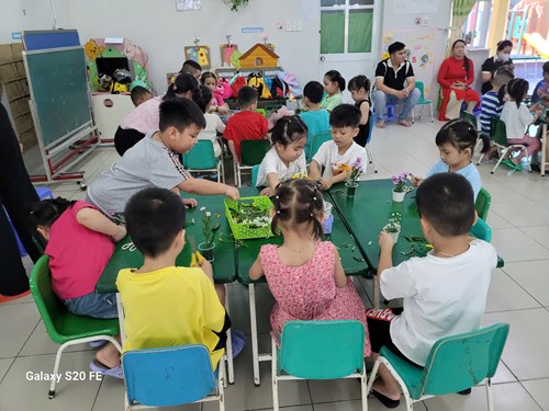 Thao giảng lớp chồi 3