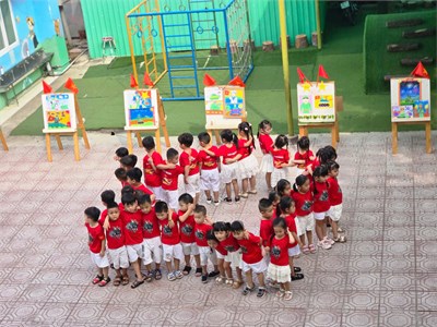 Các thế hệ mầm non tương lai, hân hoang chào mừng ngày 30/4/1975 - 30/4/2025