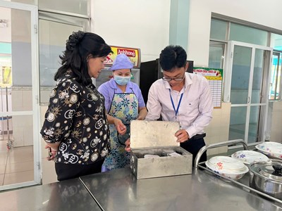 Trường Mầm non Hoa Hồng 1 đón Đoàn Kiểm tra Y tế trường học