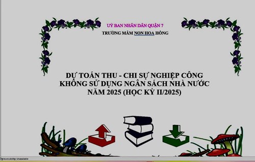 Dự toán thu - chi sự nghiệp công không sử dụng ngân sách Nhà nước
