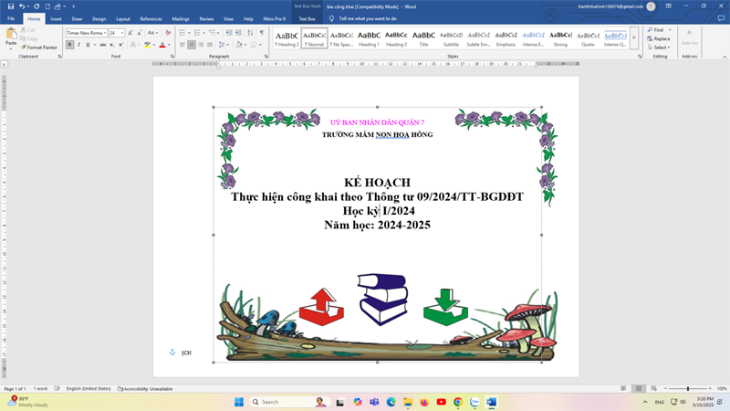 Kế hoạch thực hiện công khai theo Thông tư 09/2024/TT-BGDĐT Học kỳ I/2024 Năm học: 2024-2025