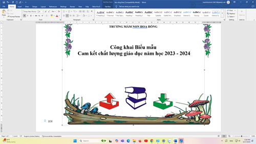 Công khai Biểu mẫu cam kết chất lượng giáo dục năm học 2023 - 2025