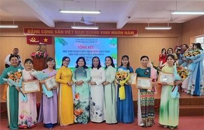 Trường MN Hoa Hồng đạt thành tích tốt trong Hội thi  Giáo viên mầm non dạy giỏi  cấp Quận năm học 2024 - 2025.