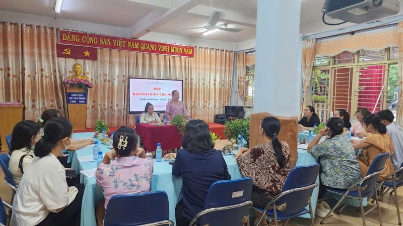 Tổ chức Họp Ban Đại diện Cha Mẹ trẻ cuối năm học 2024 - 2025