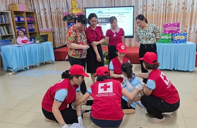 Tổ chức Hội thi  Sơ cấp cứu  năm học 2024 - 2025
