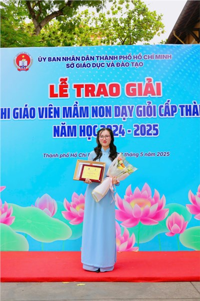 Cô giáo Quách Cẩm Nghi – Trường Mầm Non Hoa Lan - Giải Ba Hội Thi Giáo Viên Mầm Non Dạy Giỏi Cấp Thành Phố Năm Học 2024