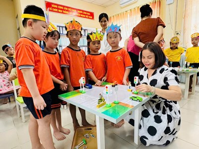 Hội thi “Bé với an toàn giao thông” năm học 2024-2025