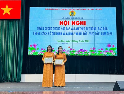 Hội nghị tuyên dương Gương  Học tập và làm theo tư tưởng, đạo đức, phong cách Hồ Chí Minh  và Gương  Người tốt, việc tốt  năm 2025
