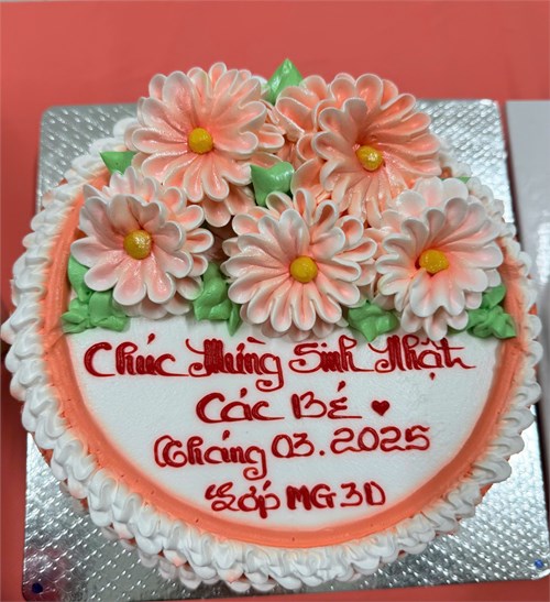 Chúc mừng sinh nhật tháng 3 các bé lớp 3D