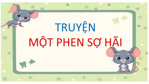 Truyện  một phen sợ hãi 