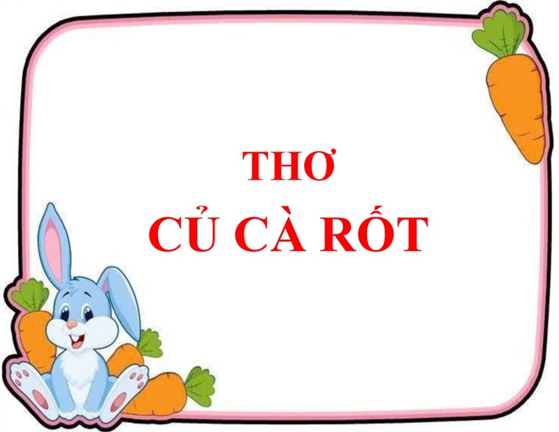 Thơ  củ cà rốt 