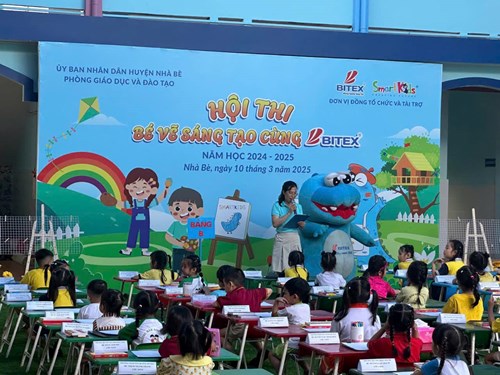 Sáng ngày 10 tháng 3 năm 2025, Phòng Giáo dục và Đào tạo huyện Nhà Bè tổ chức khai mạc hội thi “Bé vẽ sáng tạo cùng Bitex” năm học 2024-2025. Hội thi thu hút 13 đơn vị tham gia cùng các họa sĩ nhí. 🧑‍🎨