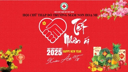 Hội Chữ Thập Đỏ Trường Mầm Non Hoạ Mi Trao Quà Tết Nhân Ái - Xuân Ất Tỵ Năm 2025