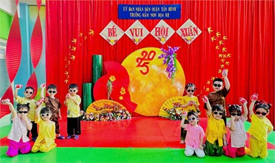 Lớp Mầm 1 tham gia văn nghệ Xuân Ất Tỵ 2025