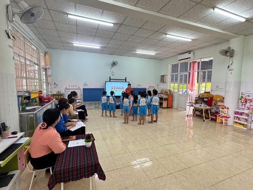 Triển khai lại chuyên đề  Kỹ năng thiết kế các hoạt động làm quen chữ viết cho trẻ mầm non  
Đề tài: Chữ x, v