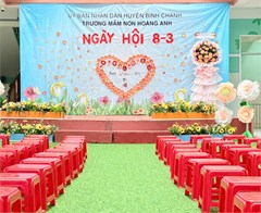 Trường mầm non hoàng anh tổ chức ngày hội 8.3