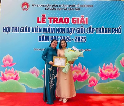 Lễ tổng kết và trao giải hội thi giáo viên giỏi cấp thành phố năm học 2024-2025