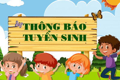 Thông báo tuyển sinh năm học 2025-2026