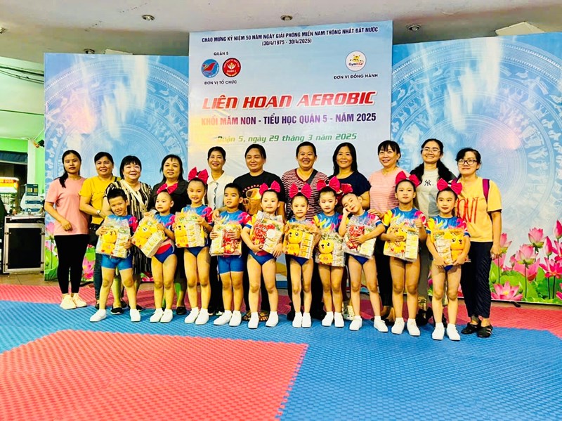 Trường Mầm non Hoàng Yến tham gia liên hoan Aerobic dành cho khối mầm non - tiểu học năm 2025