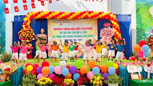 Lễ Tổng kết và khen thưởng năm học - Khối Nhà trẻ và Khối Mầm - Trường MN Hoa Phượng Đỏ