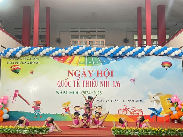 Trường Mầm non Hoa Phượng Hồng đã tổ chức thành công Ngày hội Quốc tế Thiếu nhi 1/6 đầy sắc màu và ý nghĩa dành cho các bé yêu