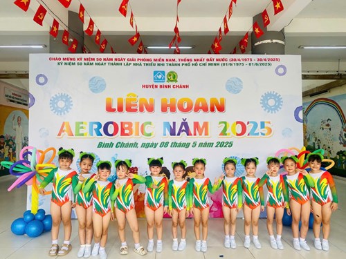 🎉các bé trường mầm non hoa thiên lý 2 tham gia liên hoan aerobic năm học 2025🎉