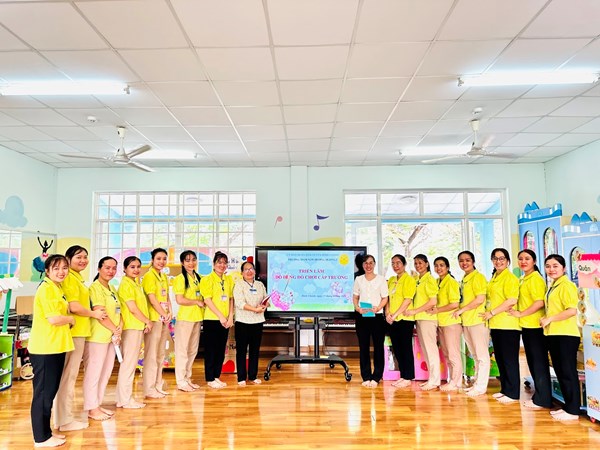 Triển lãm  Đồ dùng đồ chơi cấp trường  năm học 2024-205.