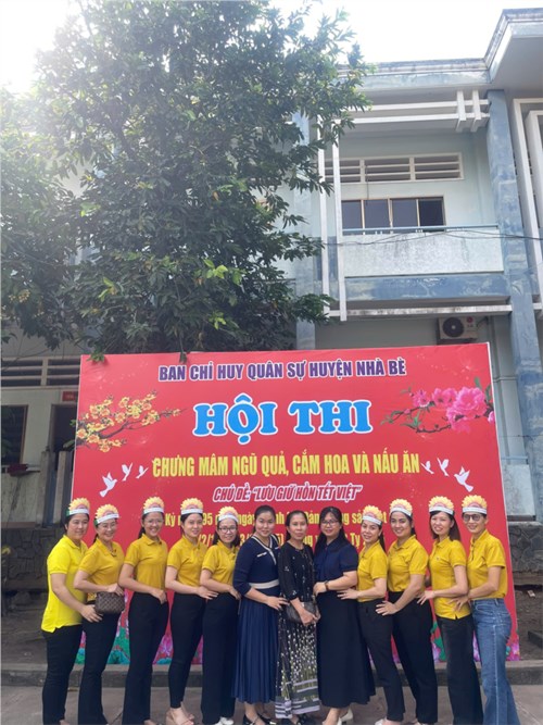 Hội thi  Chưng mâm ngũ quả, cắm hoa và nấu ăn  do ban chỉ huy quân sự Huyện Nhà Bè tổ chức.
Chủ đề:  Lưu giữ hồn Tết Việt 