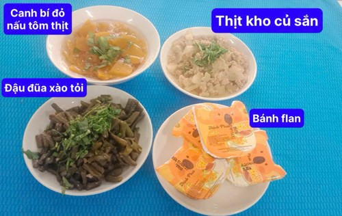 Thực đơn tuần 32 từ ngày 14/04-18/04/2025