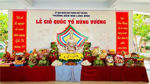 Trường Mầm non Long Bình long trọng tổ chức Lễ Giỗ Tổ Hùng Vương