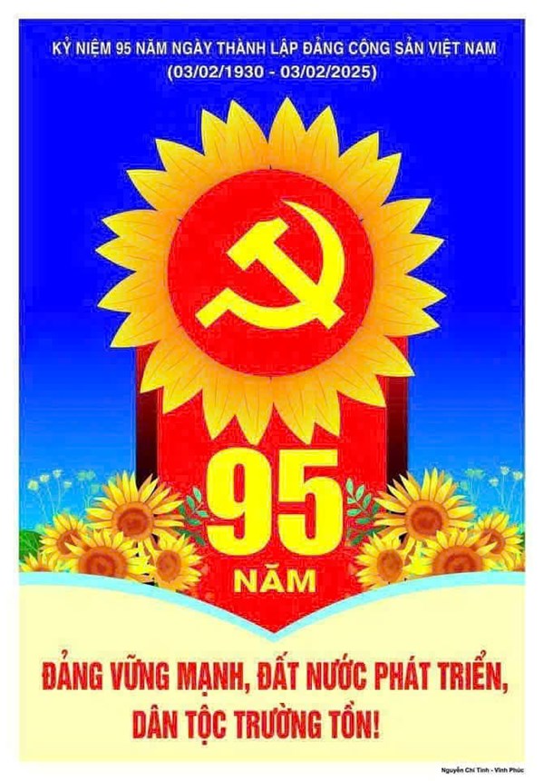Kỷ niệm 95 năm ngày thành lập Đảng cộng sản Việt Nam (03/02/1930- 03/02/2025)