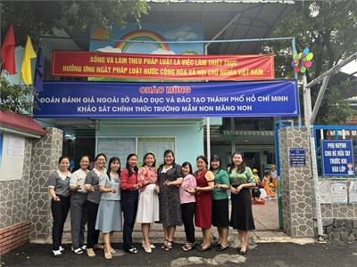 Ngày 12/02/2025 Trường Mầm non Măng Non đón đoàn đánh giá ngoài (KHẢO SÁT SƠ BỘ) VỀ KIỂM ĐỊNH CHẤT LƯỢNG GIÁO DỤC