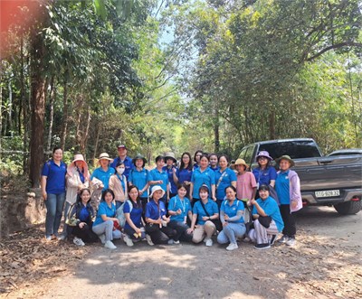 Ngày 22/3/2025 Chi Đoàn kết hợp Công Đoàn trường Mầm non Măng Non tổ chức về Nguồn tại  căn cứ núi Dinh Thành Đoàn Sài Gòn _ Gia Định