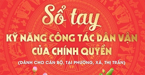 Tuyên truyền Sổ tay kỹ năng công tác dân vận của chính quyền