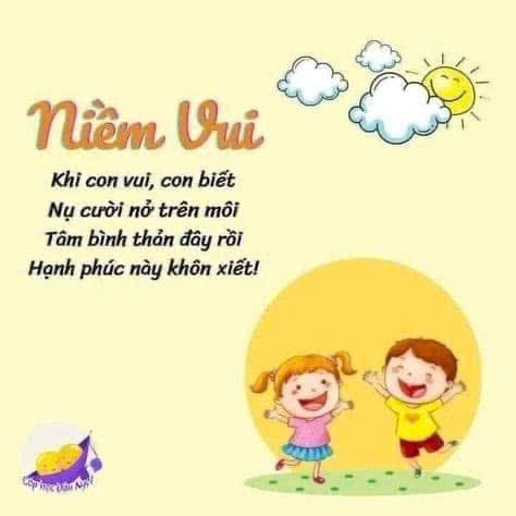 Bài thơ giúp bé nhận biết cảm xúc