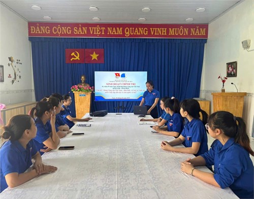 Chi đoàn Trường MN Mỹ Hoà - Sinh hoạt chính trị kỷ niệm 95 năm Ngày thành lập Đảng Cộng sản Việt Nam 03/02/1930-03/02/2025