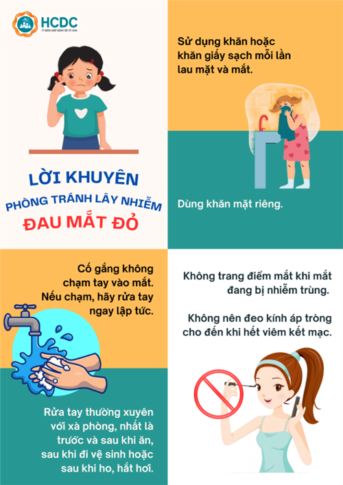 Lời khuyên phòng chống lây nhiễm đau mắt đỏ