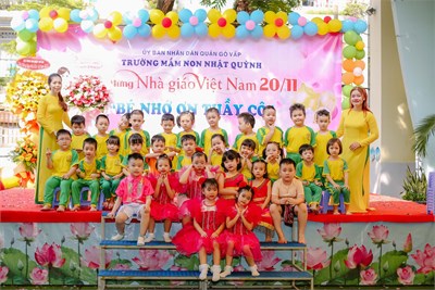 Trường Mầm non Nhật Quỳnh Chào mừng ngày nhà giáo Việt Nam 20/11