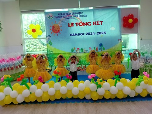 Lễ tổng kết và phát thưởng của các bé lớp Gấu bông1, Gấu bông 2 - năm học 2024 - 2025