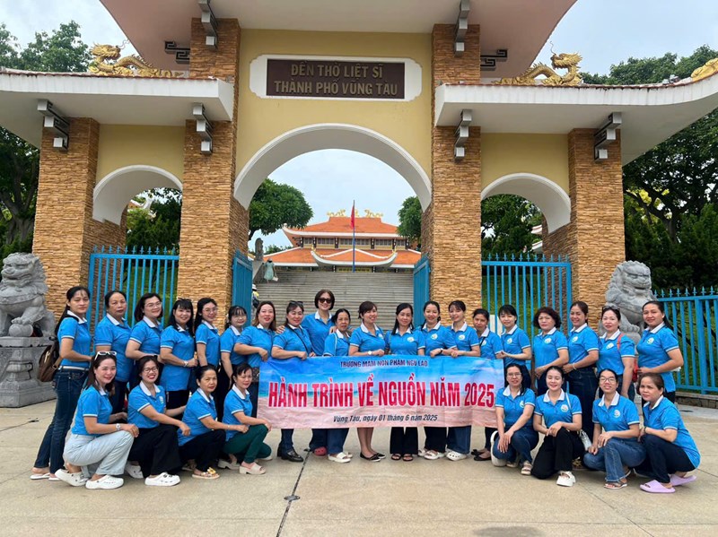 Trường mầm non phạm ngũ lão với hành trình về nguồn năm 2025
