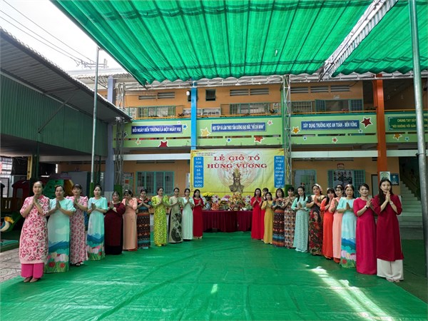 Trường Mầm non Phong Phú tổ chức lễ Giỗ Tổ Hùng Vương