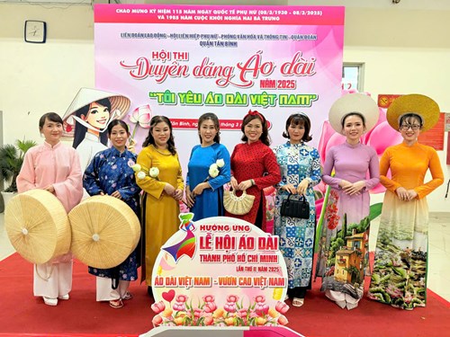 Trường MN Phú Hòa tham gia hội thi Duyên dáng áo dài 2025  Tôi yêu áo dài Việt Nam 