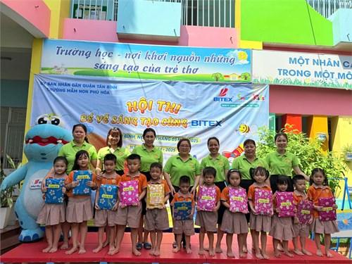 Các bé đạt giải Khuyến khích hội thi  Bé vẽ sáng tạo cùng Bitex 