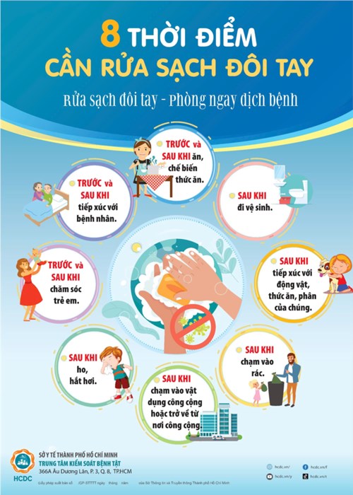 8 Thời điểm cần rửa sạch đôi tay