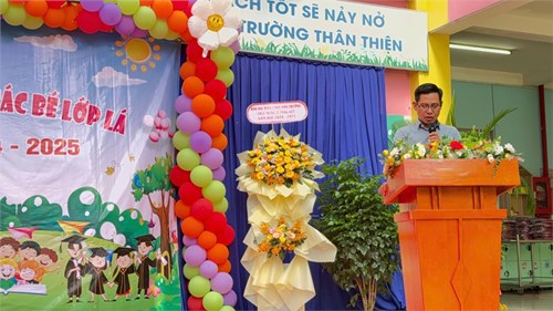 Phát biểu của ban đại diện cha mẹ học sinh trong ngày lễ trường của các bé lớp Lá